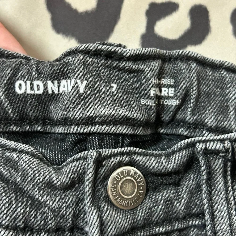 Old Navy Girls High-Rise Black Flare Jeans – Size 7